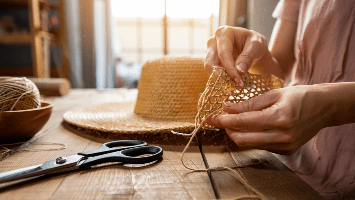 DIY chapeau pour l'été : transformez un vieux set de table avec
cette astuce récup' bluffante