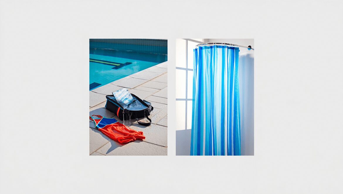 Récup' vieux rideau de douche usé : transformez-le en cet
accessoire indispensable pour la piscine