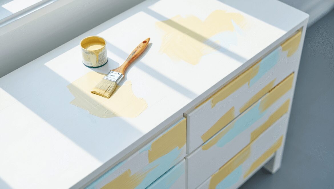 IKEA TARVA dresser painted Carbon Copy by Behr