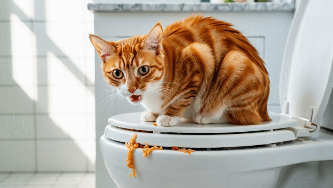 Pourquoi les chats finissent-ils parfois par vomir ?