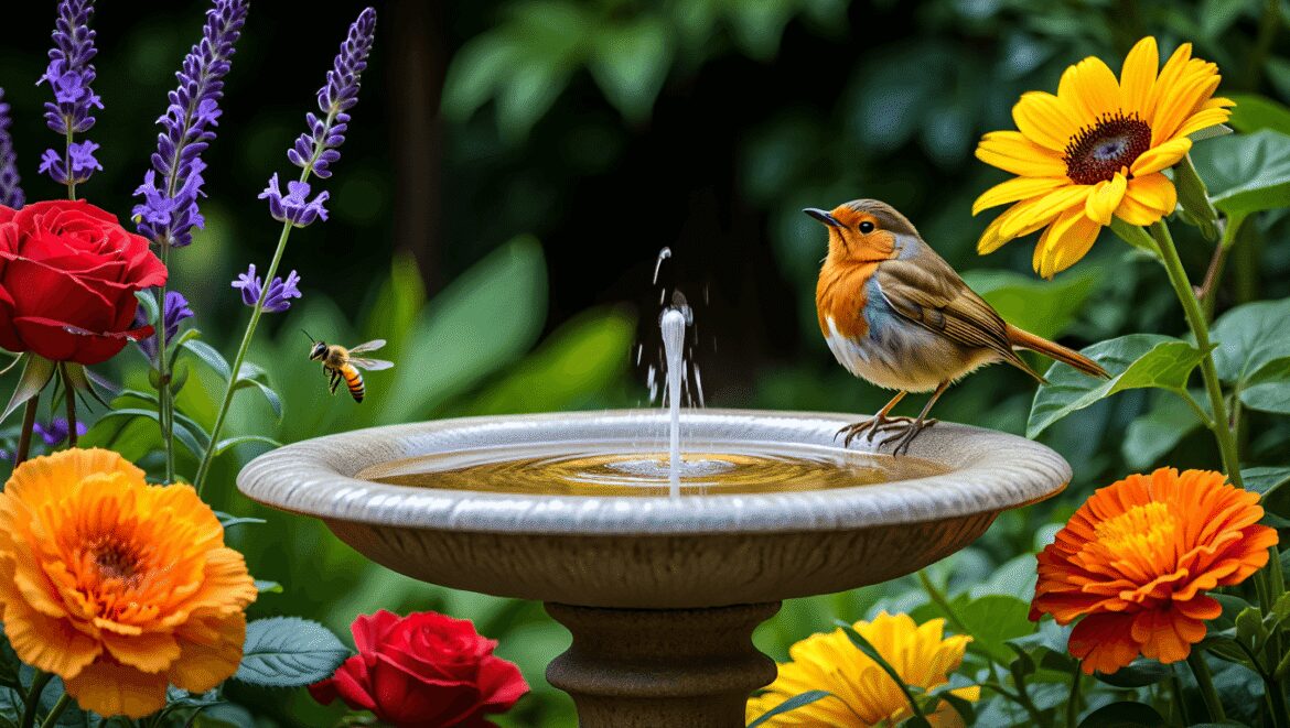 7 Flowers to Plant Around Your Bird Bath to Create a Joyful Backyard Sanctuary That Birds, Bees, and Butterflies Will Love