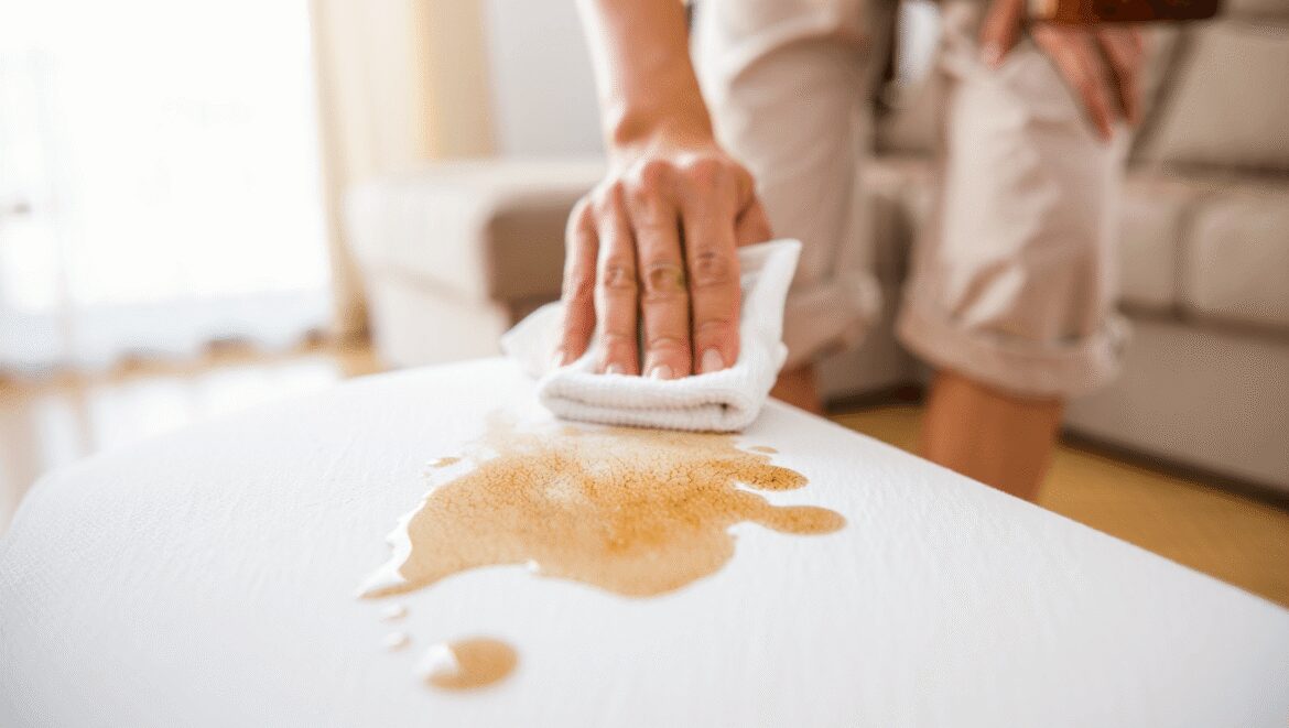 Comment enlever une tache de vomi sur un canapé ou un tapis ?