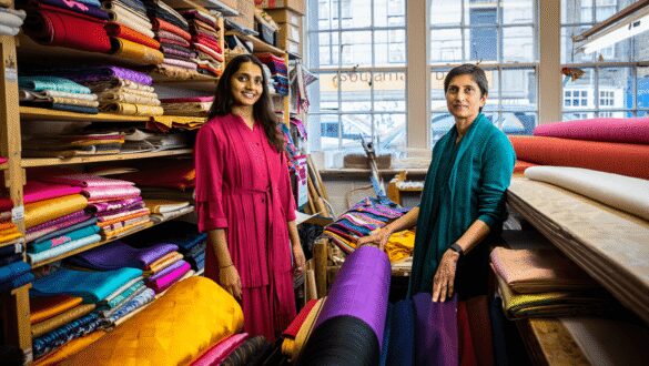 An east London studio filled with exquisite silks and every textile imaginable

