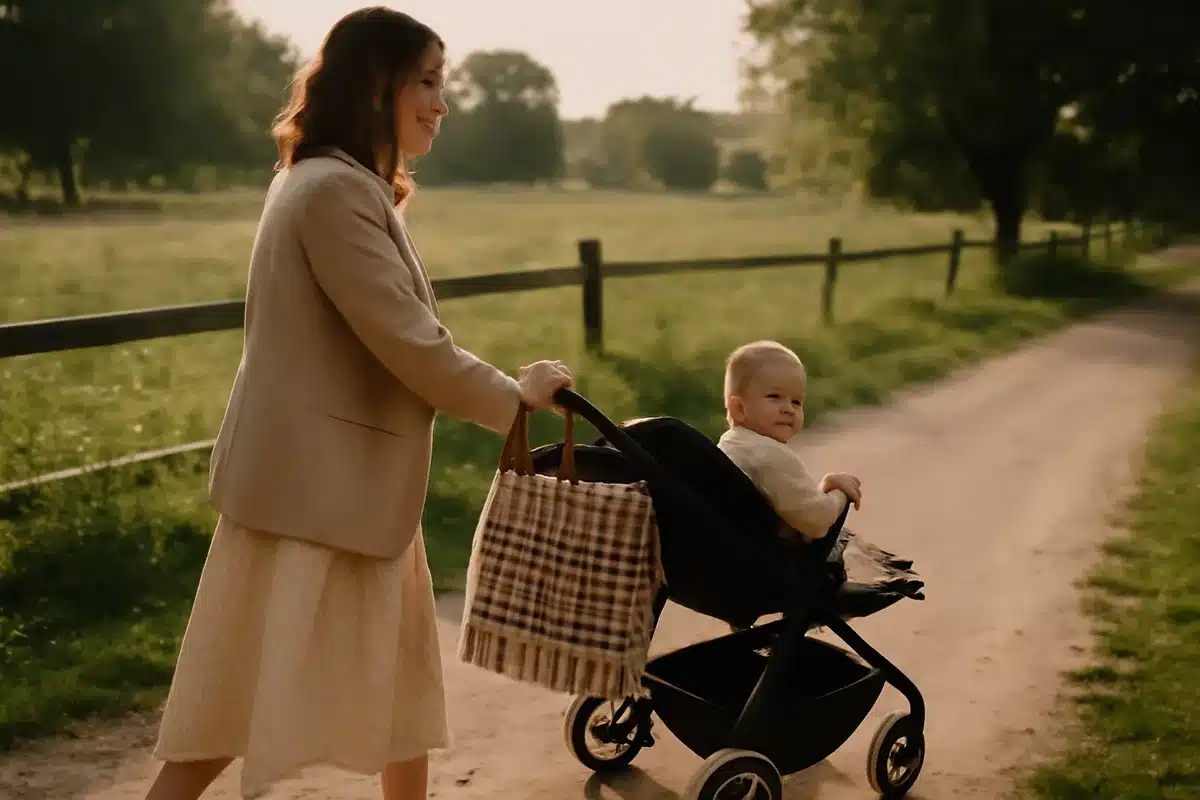 Quelles petites marques séduisent les parents stylés ? — Minicoton a transformé le sac poussette en objet désiré avec des paniers frangés et du vichy élégant. Les collaborations lifestyle lancent des éditions limitées très recherchées. Pour une esthétique champêtre, la version