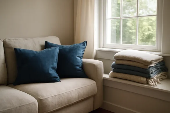 Comment utiliser le denim dans la déco pour une maison aux tons neutres ?