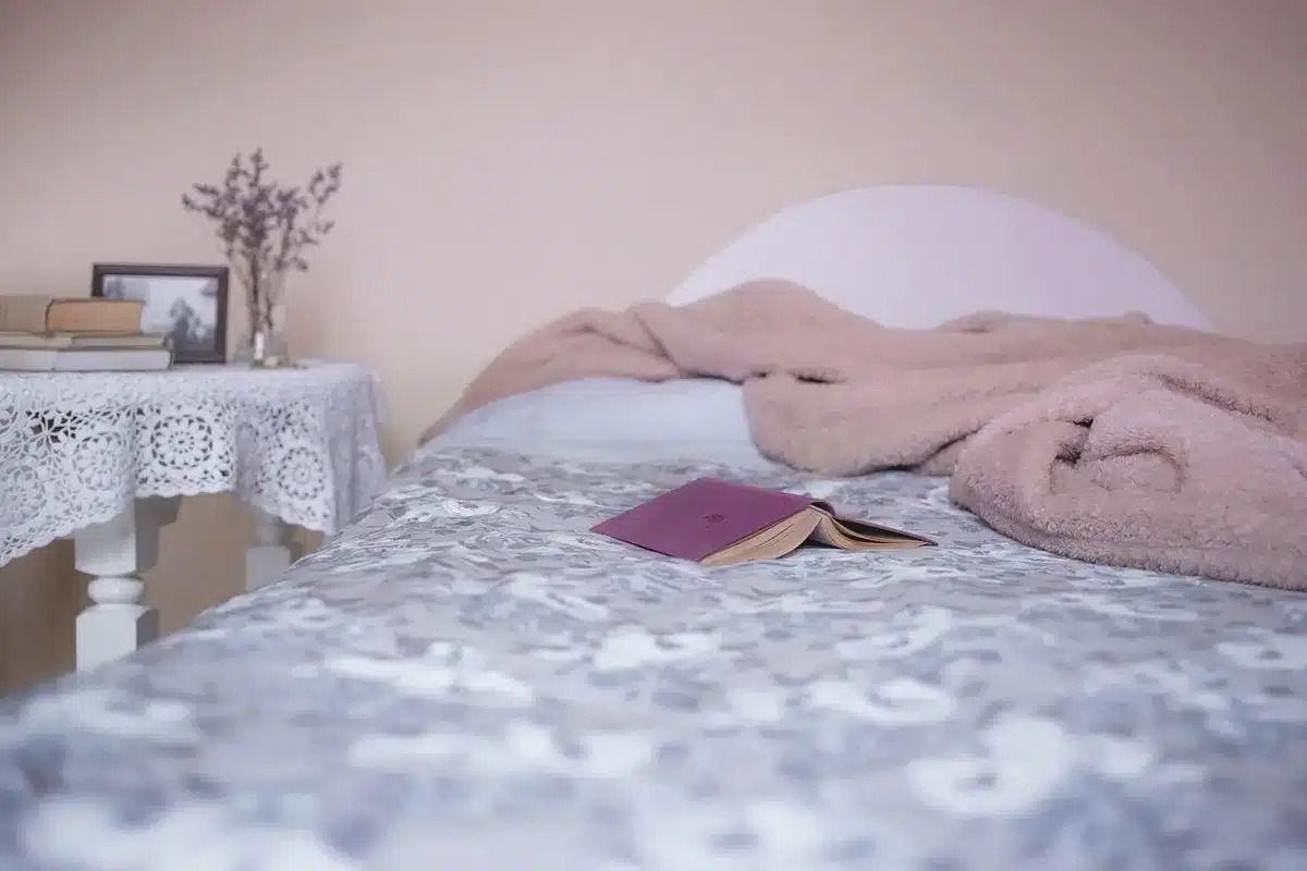 Literie fraîche et bien entretenue dans une chambre lumineuse et apaisée