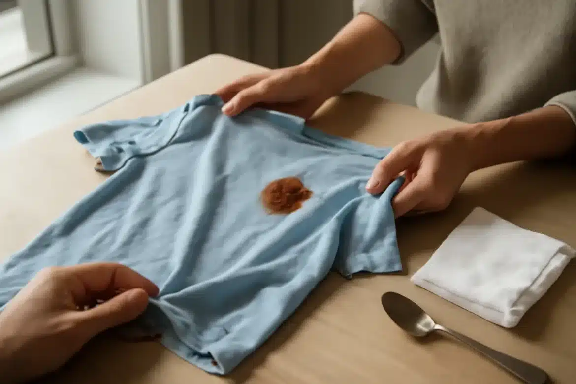 Comment enlever rapidement une tache de chocolat sur un vêtement ?