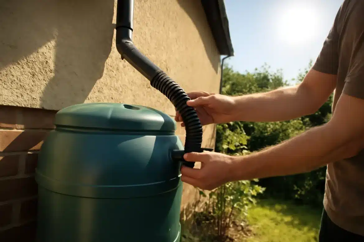 Comment installer un récupérateur d'eau de pluie sur la descente de gouttière ?