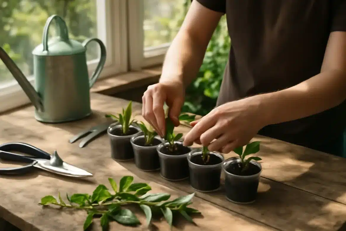 Deux méthodes pour multiplier les hortensias et toutes mes boutures au jardin ce mois-ci